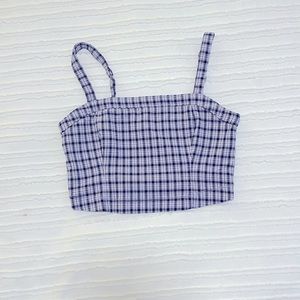 Purple patterned top
